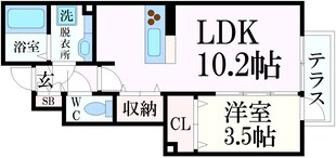 灘駅 徒歩7分 1階の物件間取画像